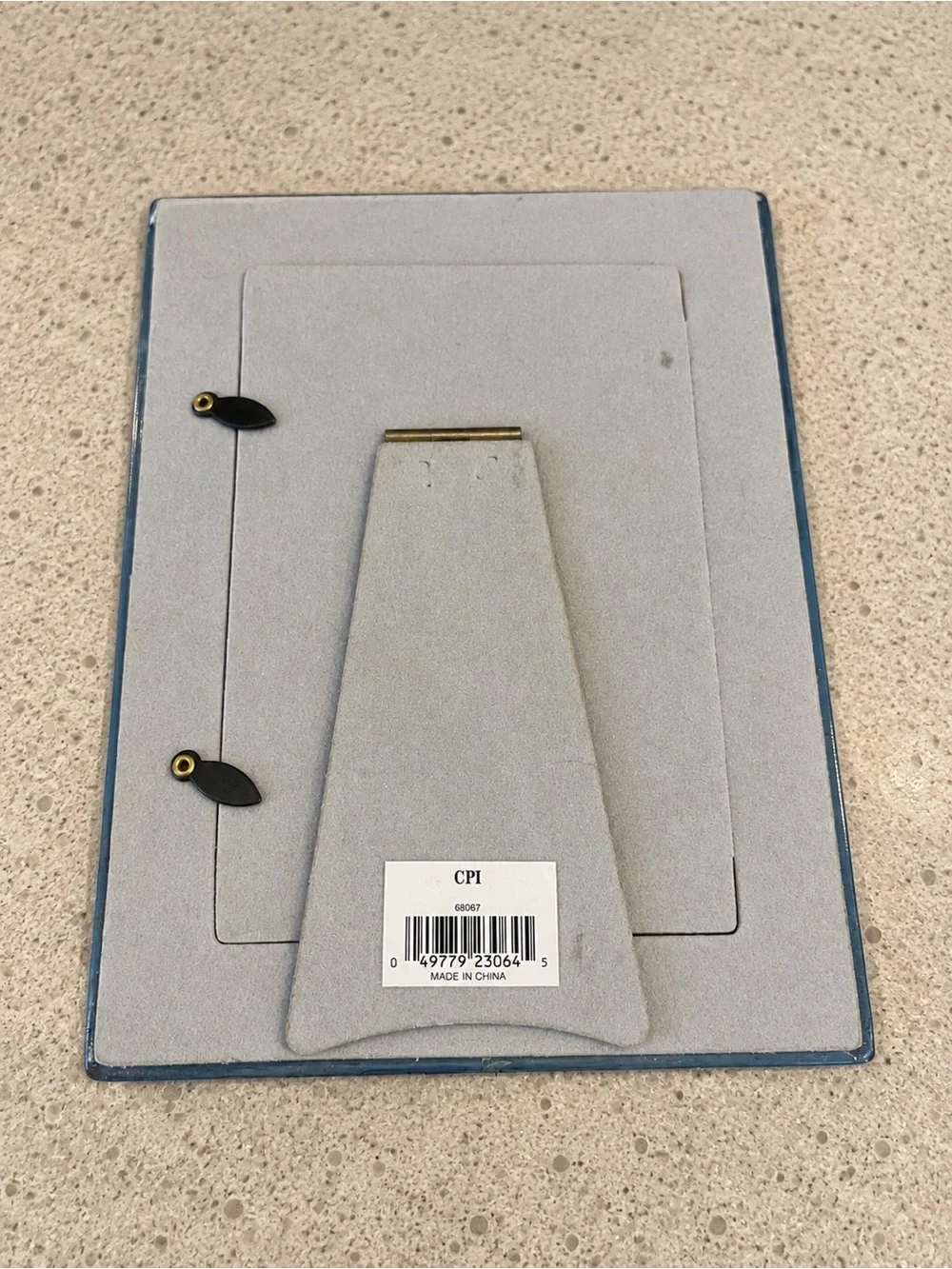 Hand-Painted Fish 3x5 Picture Frame - Blue & Yellow